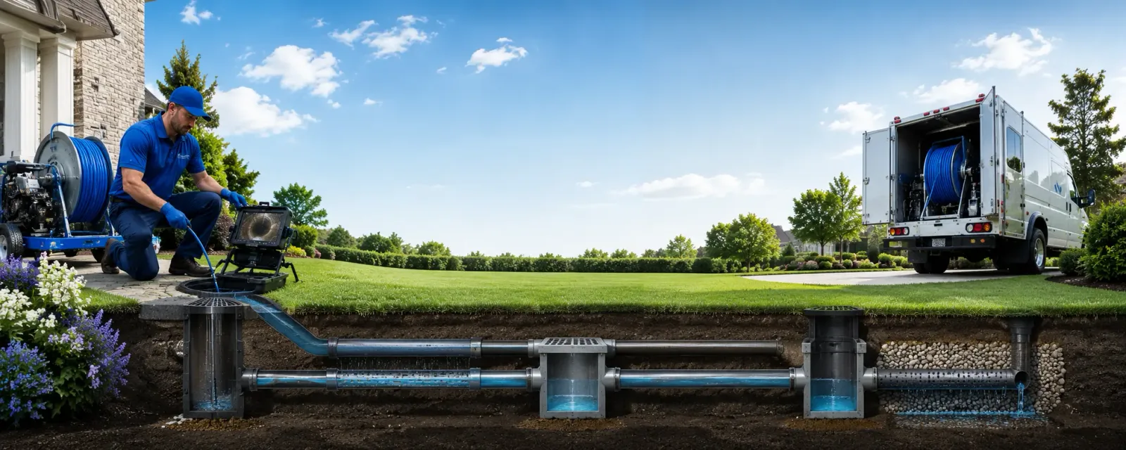 Outdoor drain cleaning information for The Colony, TX